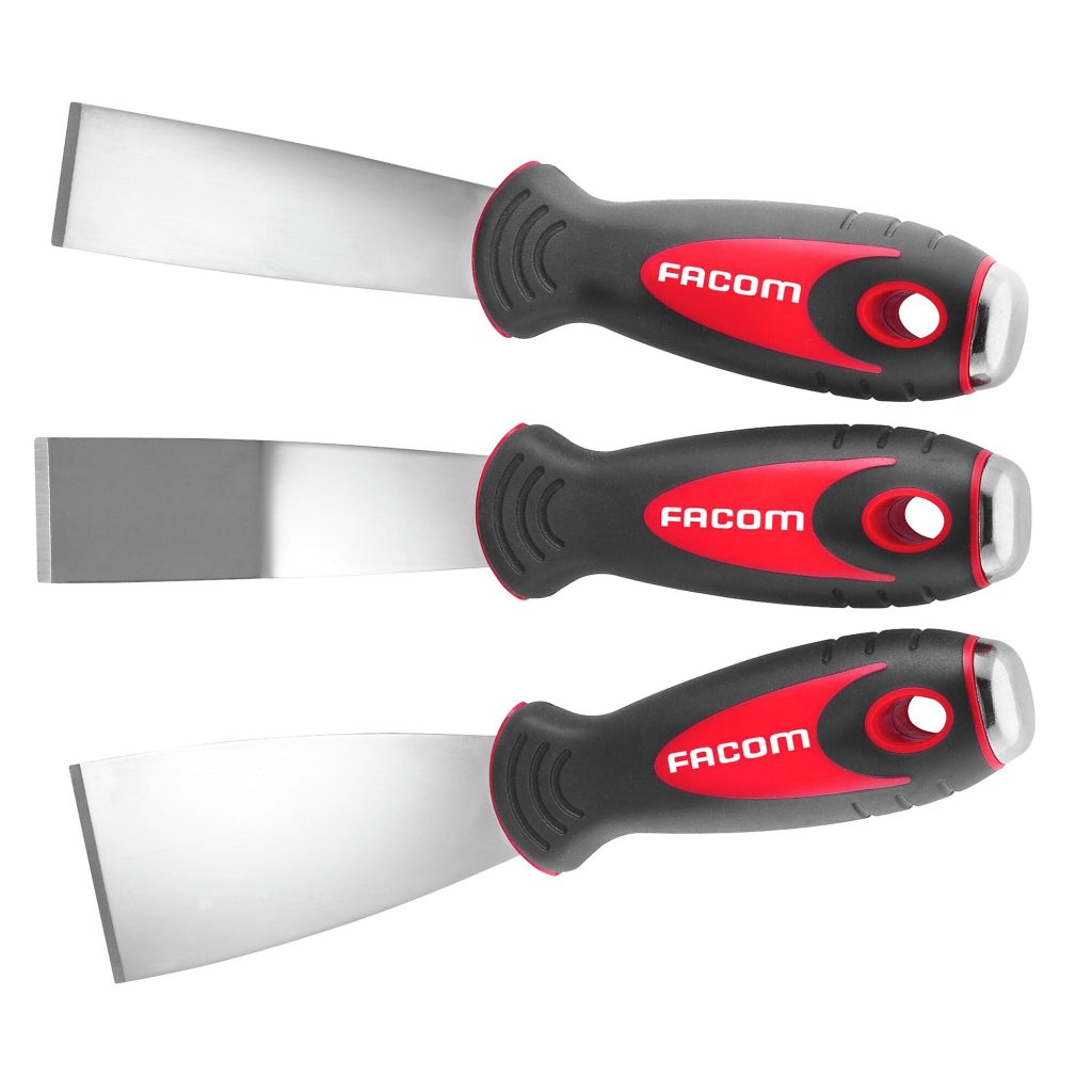 Facom 235.J1 jeu de 3 grattoirs inox